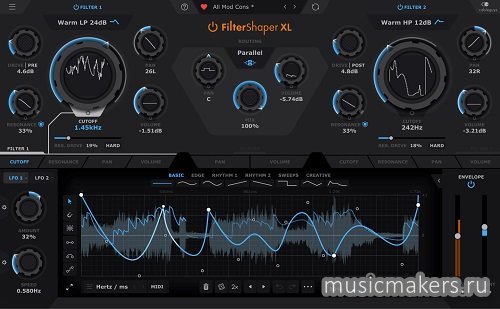 Cableguys - FilterShaper XL v1.0.3 Admin Mode VST, VST3, AAX x64