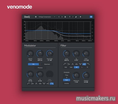 Venomode - DeeQ v1.5.5 VST, VST3, AAX x64 [BUBBiX]