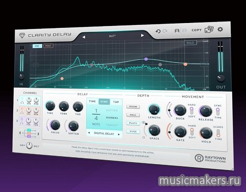Raytown Productions - Clarity Delay v1.0.0 VST3, AAX,CLAP x64 [MOCHA]