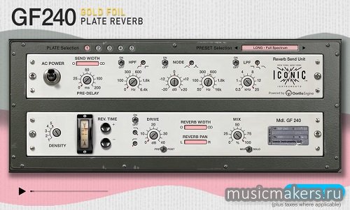 Iconic Instruments - GF240 Plate Reverb v1.0.1 VST, VST3 x64 [R2R]