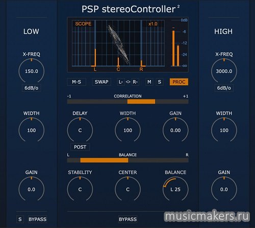 PSPaudioware - PSP stereoController2 v2.0.2 VST, VST3, AAX x64 [R2R]