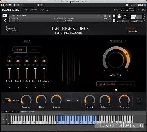 Cinematic Composing - Tight High Strings (KONTAKT)