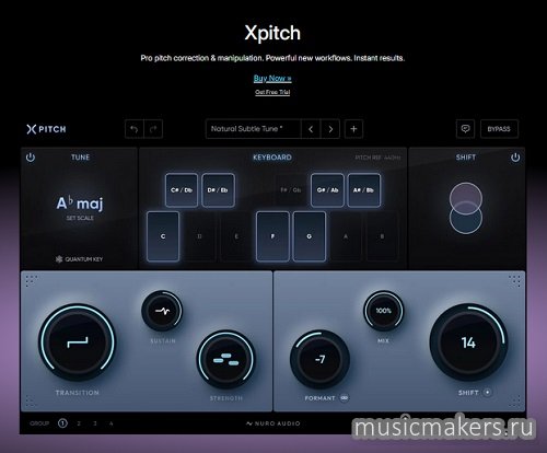 Nuro Audio - Xpitch v1.5.1 VST3, AAX x64 [R2R]