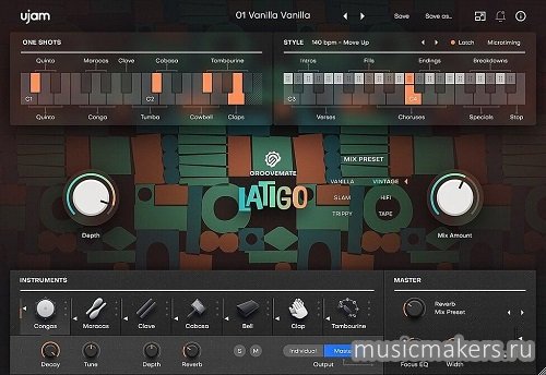 UJAM - Groovemate LATIGO v1.0.0 VSTi, VSTi3, AAX x64 [26.03.2026] R2R