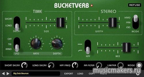 ReFuse Software - Bucketverb v1.3.0.1 VST3, AAX x64 [R2R]
