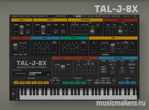 Togu Audio Line - TAL-J8X v1.0.1 VSTi, VSTi3, AAX,CLAP x64 [R2R]