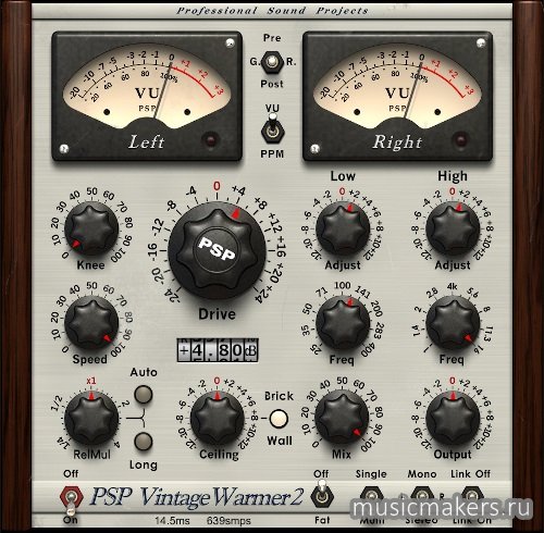 PSPaudioware - PSP VintageWarmer2 v2.11.0 VST, VST3, AAX х64 [R2R]