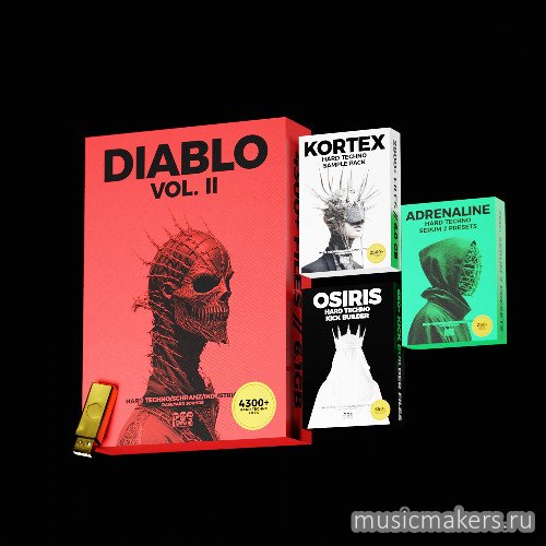 Raveyard Sounds - Diablo Vol.2 - Hard Techno Essentials Bundle (MiDi, WAV, Ableton, Serum 2)
