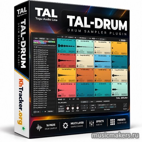 TAL Software - TAL-Drum v3.1.5 VSTi, VSTi3, RTAS, AAX, AU x64 [R2R]