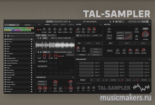 Togu Audio Line - TAL-Sampler v.4.9.5 VSTi, VSTi3, AAX,CLAP x64 [R2R]