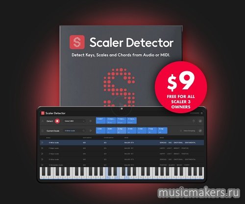 Scaler Music - Scaler Detector v.1.2.0 SAL,VSTi, VSTi3, AAX x64 [R2R]