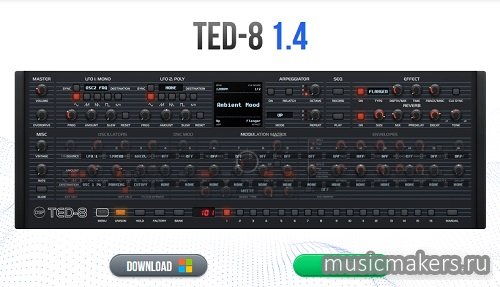 DiscoDSP - TED-8 v 1.3.2 STANDALONE, VSTi, VSTi3, AAX x64 [R2R]